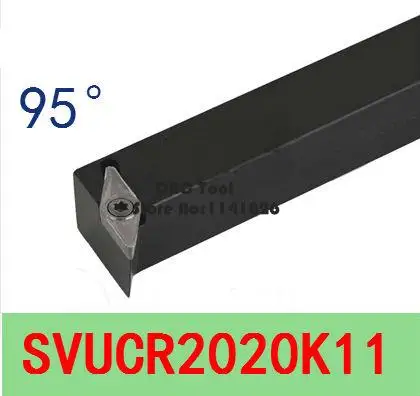 SVUCR2020K11/SVUCL2020K11ด้ามจับ20*20มิลลิเมตรCNCผู้ถือเครื่องมือ95องศาภายนอกเปลี่ยนเครื่องมือกลึงเครื่องมือตัด