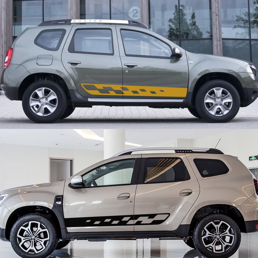 Car Door Side  Stickers DIY Auto Vinyl Film Sport Graphics Styling Decals Automobile Tuning Accessories For Renault Dacia Duster view 4