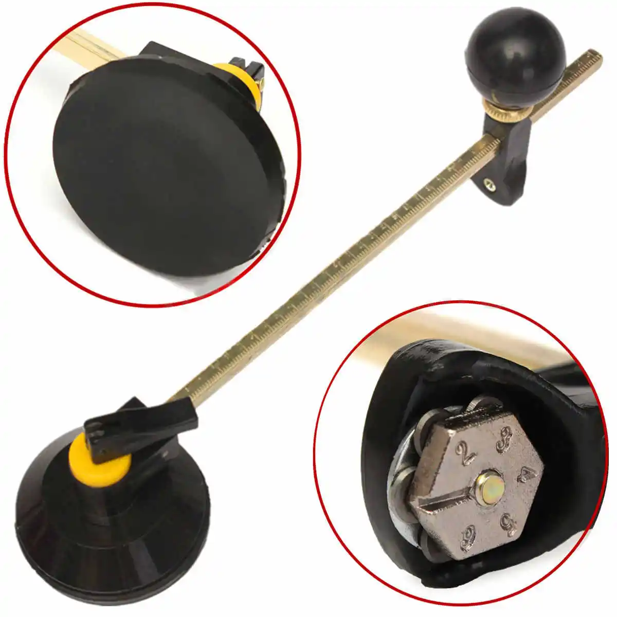 40cm Glass Compasses Glass Circular Cutter Suction Cup Black Circle Cutter tool