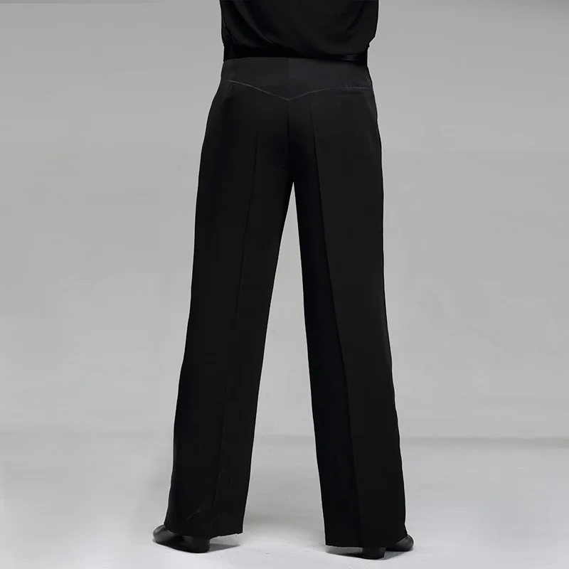 남성용 사이드밴드 스트레이트 볼룸 댄스 팬츠, 재즈 팬츠, 라틴 댄스복, 댄스 연습 바지