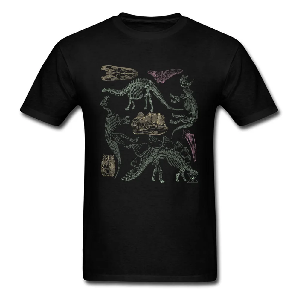 T-shirt Men Archeologists Tshirt Dinosaur T Shirt Skeleton Fossil Collection Tops Tees Graphic Clothes Funky Students Streetwear