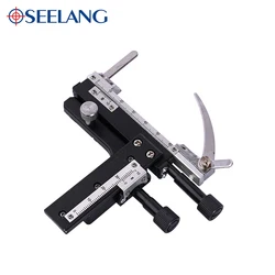 OSEELANG Microscopic vernier caliper Graduated Microscope Mechanical Stage X-Y Movable Stage with Scale Mechanical  Reticles