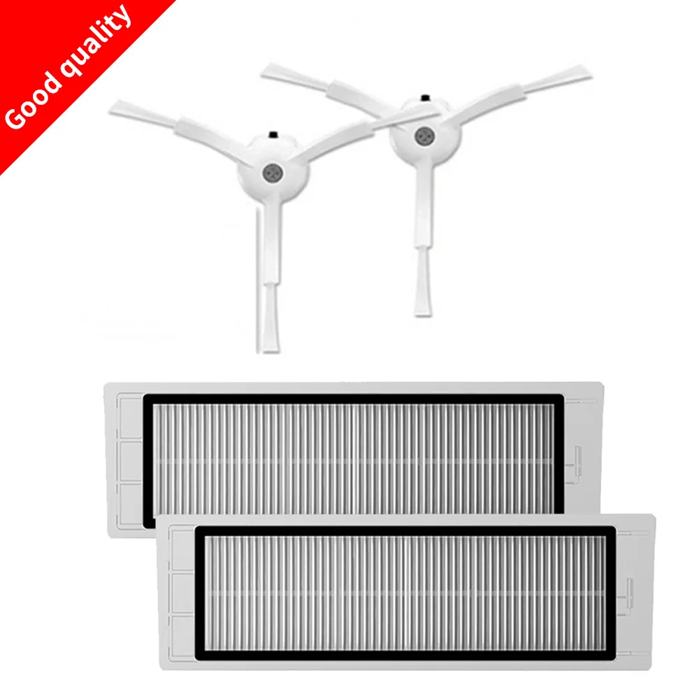 Запасные части для робота-пылесоса xiaomi mi, боковая щетка 2 шт. и Hepa фильтр 2 шт., основная щетка