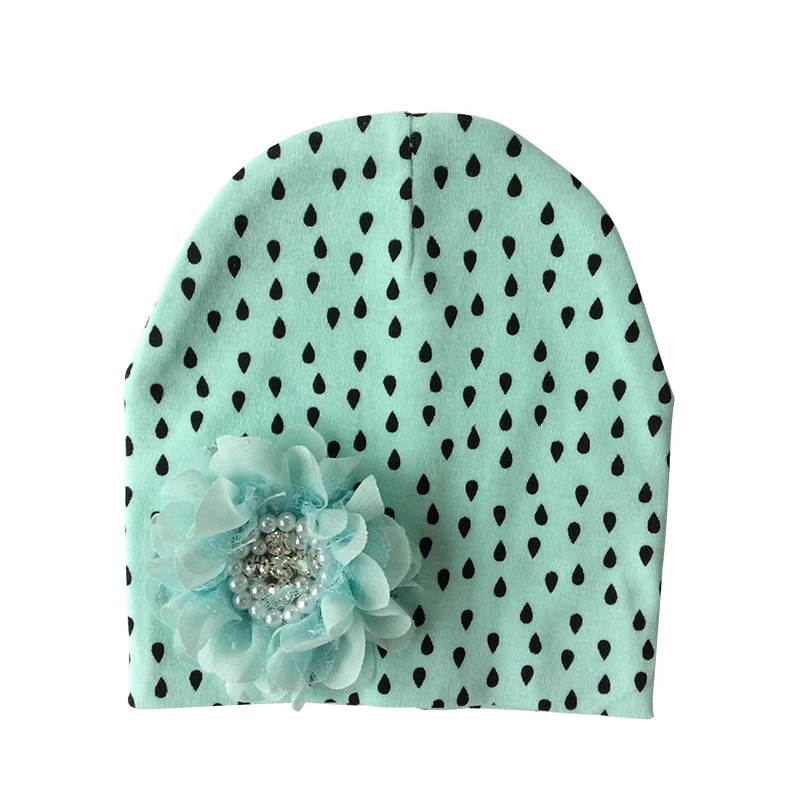 Baby Hat Cotton Floral Hat For Baby Girls Winter Caps Children\'s Beanie hats