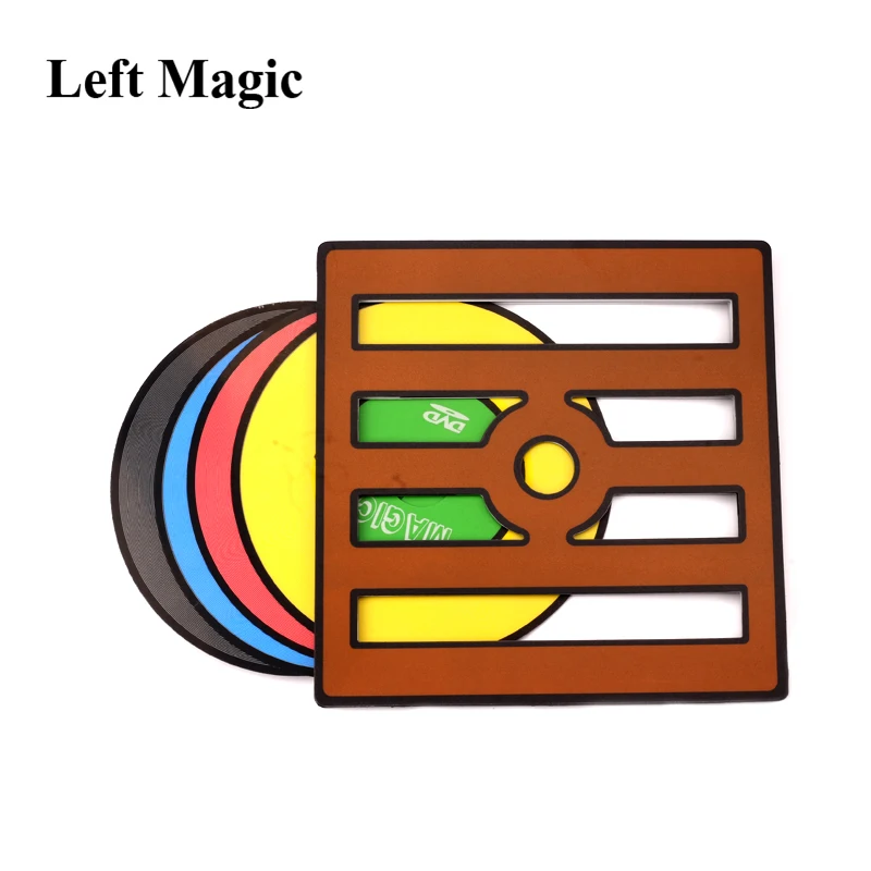 Color Changing CDs / Vanishing CD Magic Tricks (Not Include Silk) DISK Clip Stage Magic Props Mentalism Illusion Gimmick