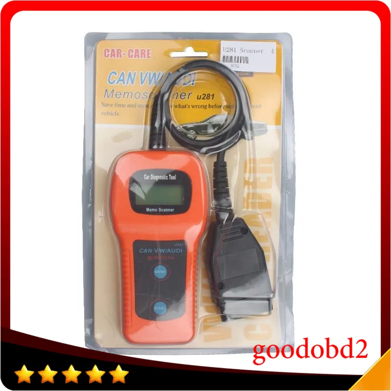 U281 Airbag Auto Car Care Memoscanner automobile Diagnostic Tool Engine Code Reader scan tool for audi VW Memoscan U281