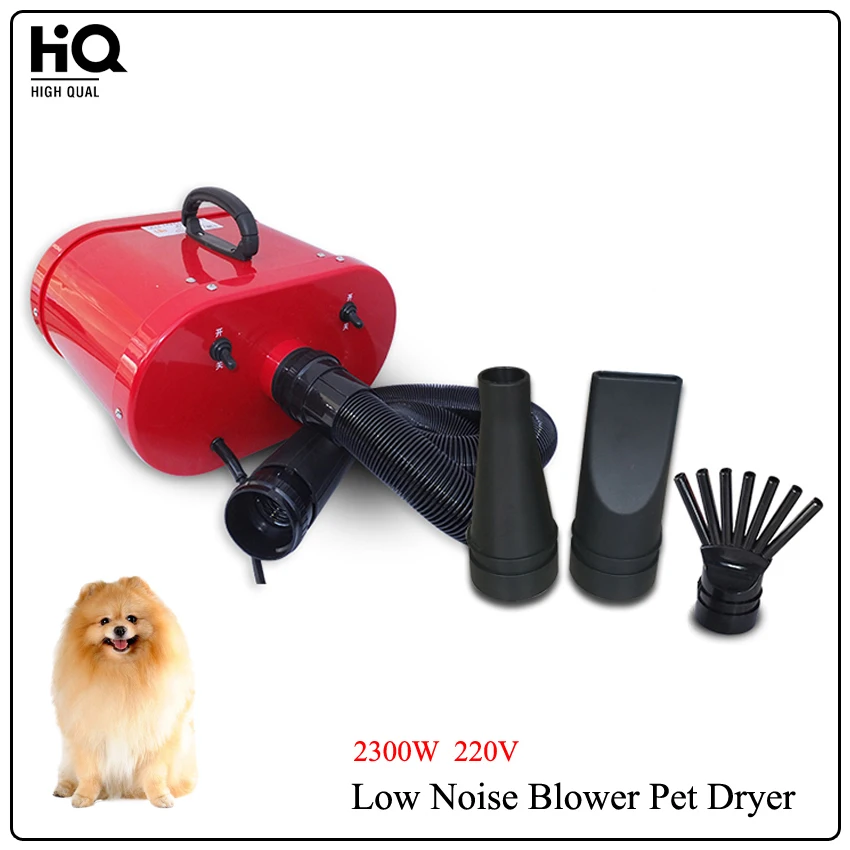 2300W 220V Dual Engine Pet Dog Hair Dryer s22-2300 Low Noise Pet Gooming Dryer For Laundry PC Shell Material CE Certification