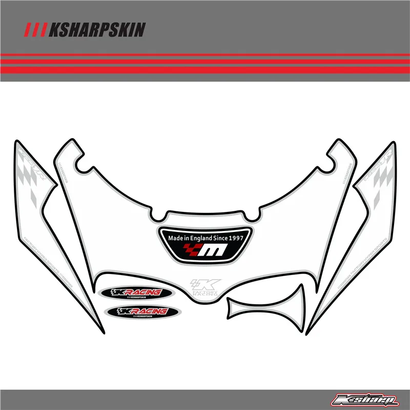 Front Fairing Motor Number Board 3D Gel Protector for KAWASAKI ZX7R NINJA 1996-2003 1997 1998 1999 2000 2001 2002 2003