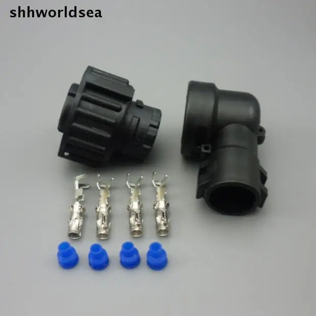 Shhworldsea 10set 4 Pin 1-967325-3 Auto Sensor plug with sheath for Car connector oil exploration,railway etc,Waterproof IP67/69