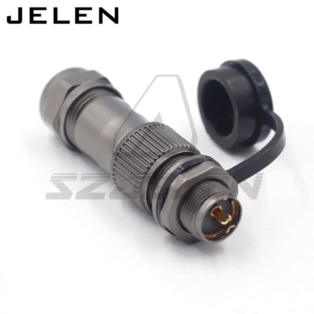 Origina WEIPU ST1210/ST1213 2pin waterproof connector plugs and sockets IP68 2-pin thread waterproof panel mounting connector