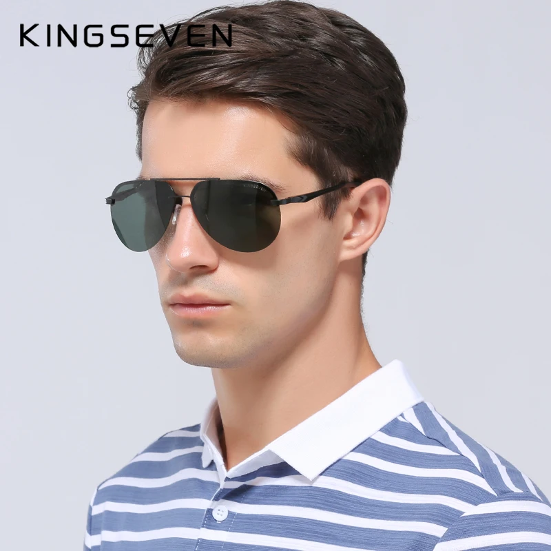KINGSEVEN อลูมิเนียมแมกนีเซียมแว่นตากันแดด Polarized ผู้ชายไดร์เวอร์กระจกเงาแว่นตาชายตกปลาหญิงแว่นตาผู้ชาย