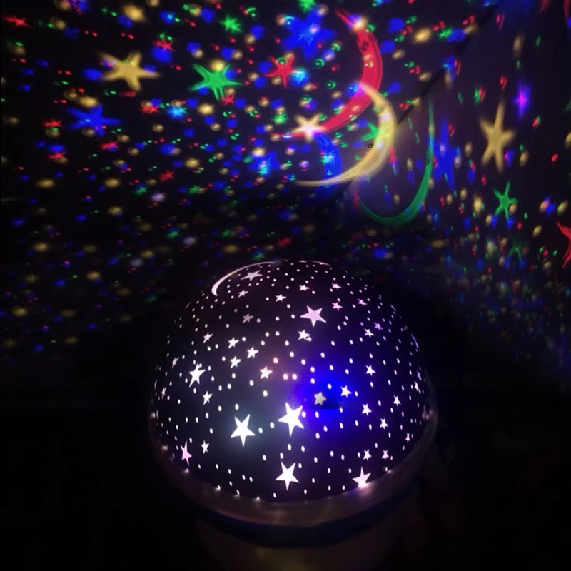 Starry Sky LED Night Light Novelty Luminous Lamp Romantic Projector Battery USB Night Light Creative Birthday Toy For Children