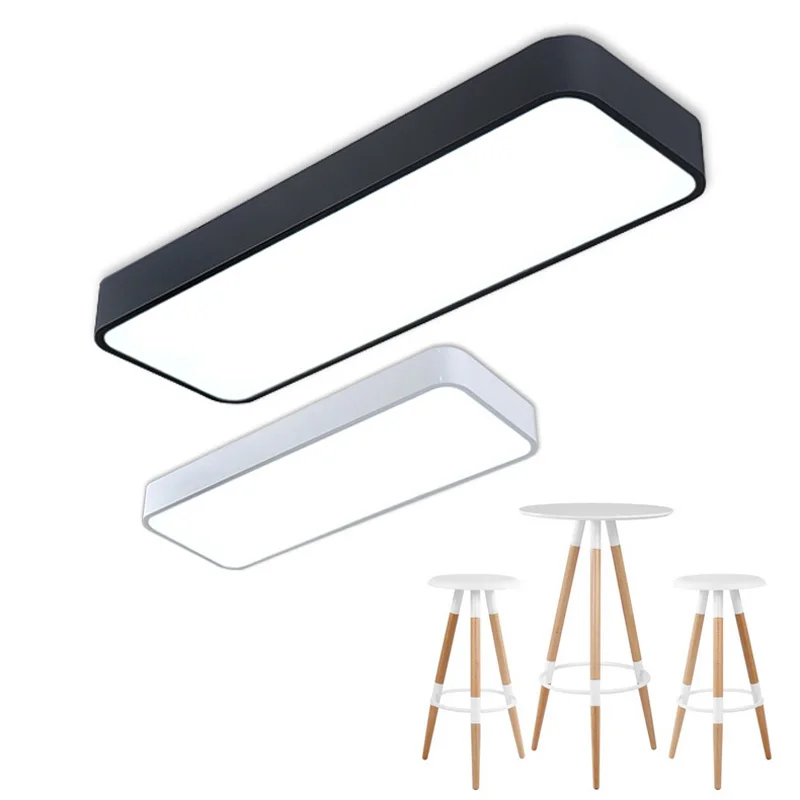 LED Modern Ceiling Light Lamp Hall Surface Mount Flush Panel Rectangle Lighting Fixture Bedroom Living Room Office
