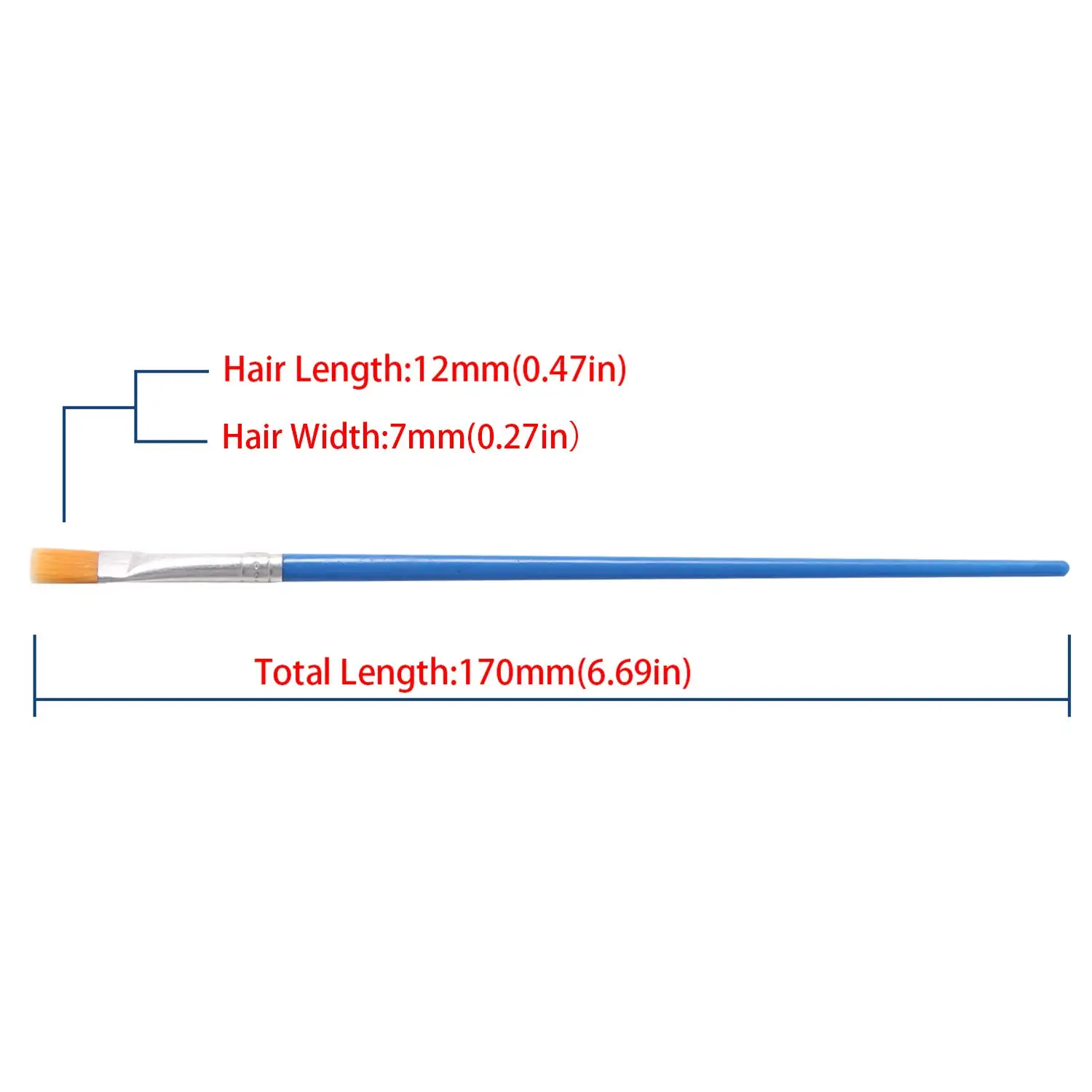 100 Pcs/Set Aquarell Gouache Pinsel Runde Spitz Tipp Nylon Haar Malerei Pinsel Set Kunst Liefert