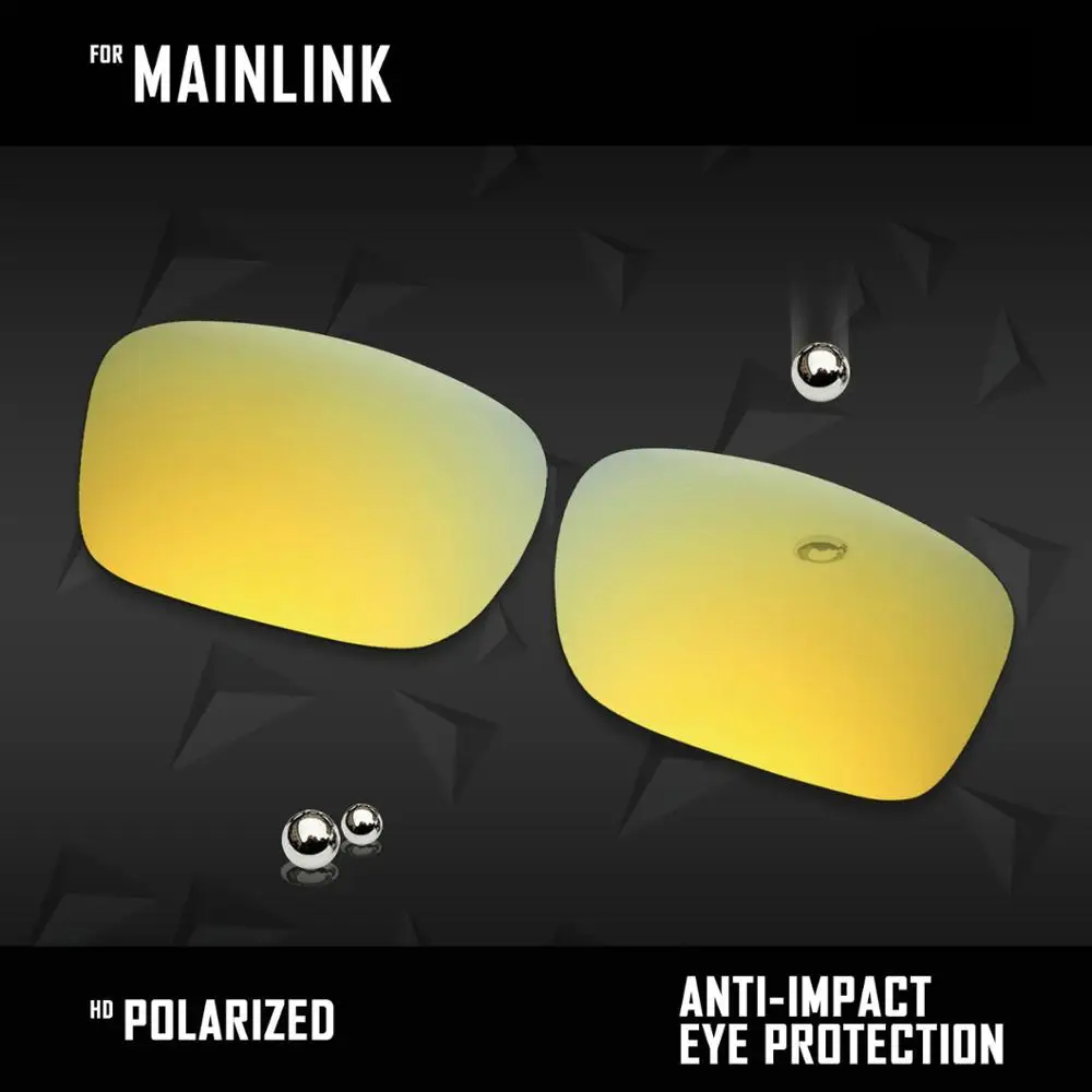 Reemplazos de lentes OOWLIT para Oakley Mainlink OO9264 57 mm (NO apto para gafas de sol Mainlink XL 61 mm) polarizadas - Multi colores