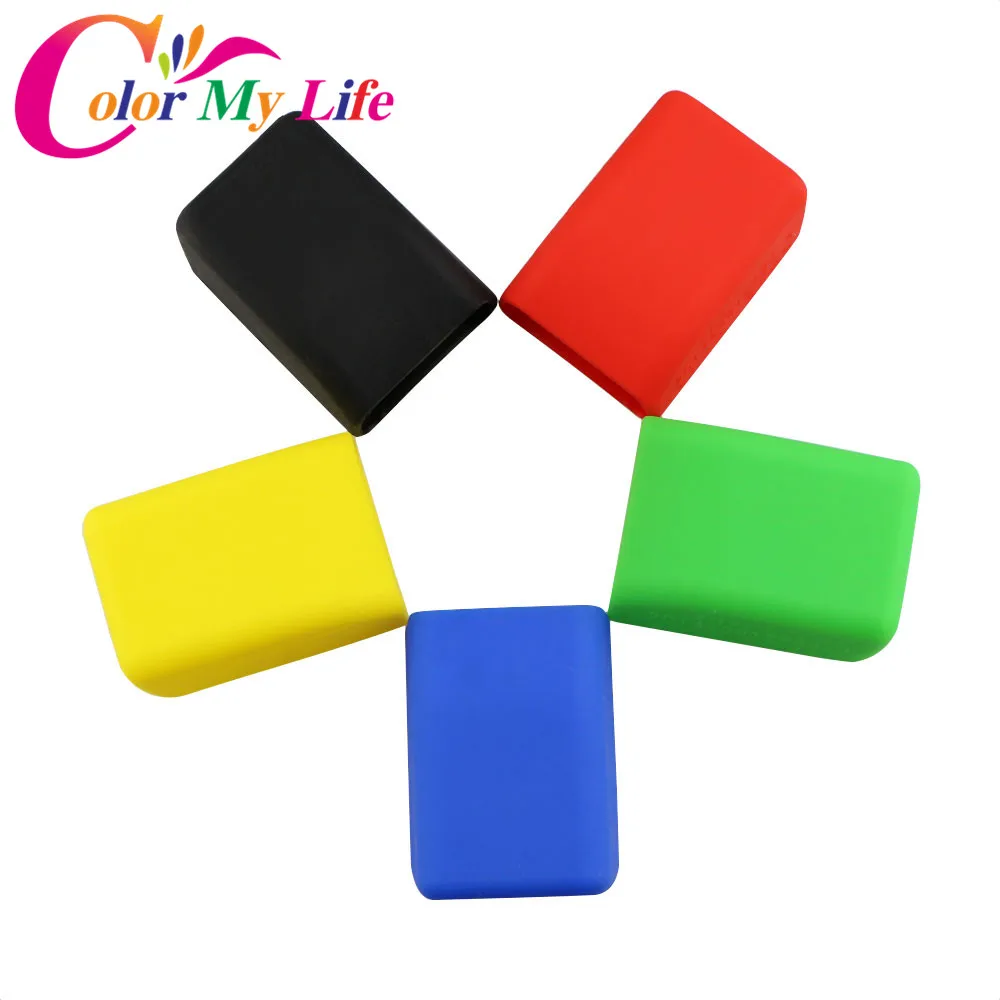 Color My Life Rubber Car Seat Belt Clips Locking Buckles Cover for VW Polo Tiguan Passat Golf Jetta Bora Touran for Skoda Seat