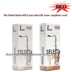 The United States RICO SELECT JAZZ  tenor sax reeds Unfiled  and  Filed