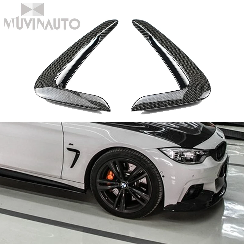 

For BMW F32 F36 Carbon fender licht trim 4 Serie F32 F33 F36 Ersatz Carbon Fiber Fender Trim auto zubehör 2014-2016