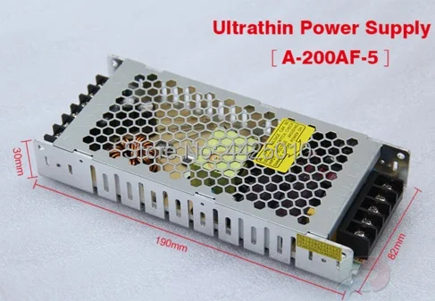 

LED Switching Power Supply LED display screen CL A-200AP-5 100V~240V AC 200W 5V DC 40A Ultrathin Regulated