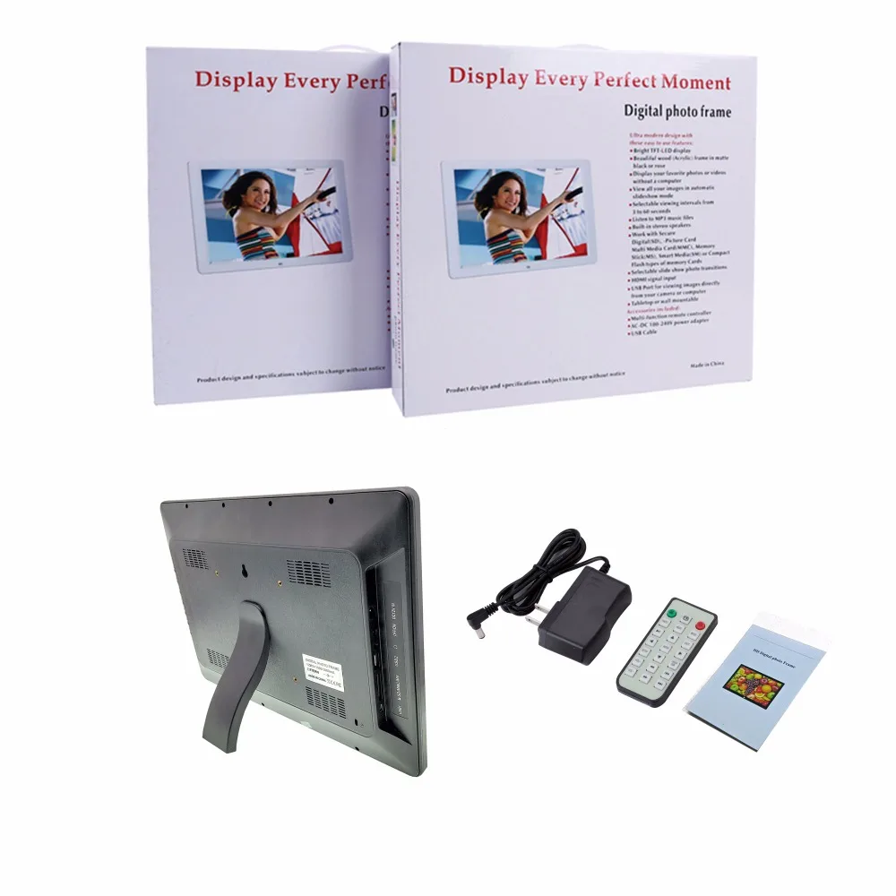 إطار صور رقمي كلاسيكي كبير الحجم مقاس 15 بوصة يدعم محرك USB SD ومشغل فيديو آلة إعلانية إطار صورة رقمي 15 بوصة