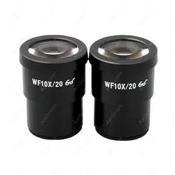 Eyepieces-AmScope Supplies Two 10X Super Widefield Microscope Eyepieces (Dia 30mm)