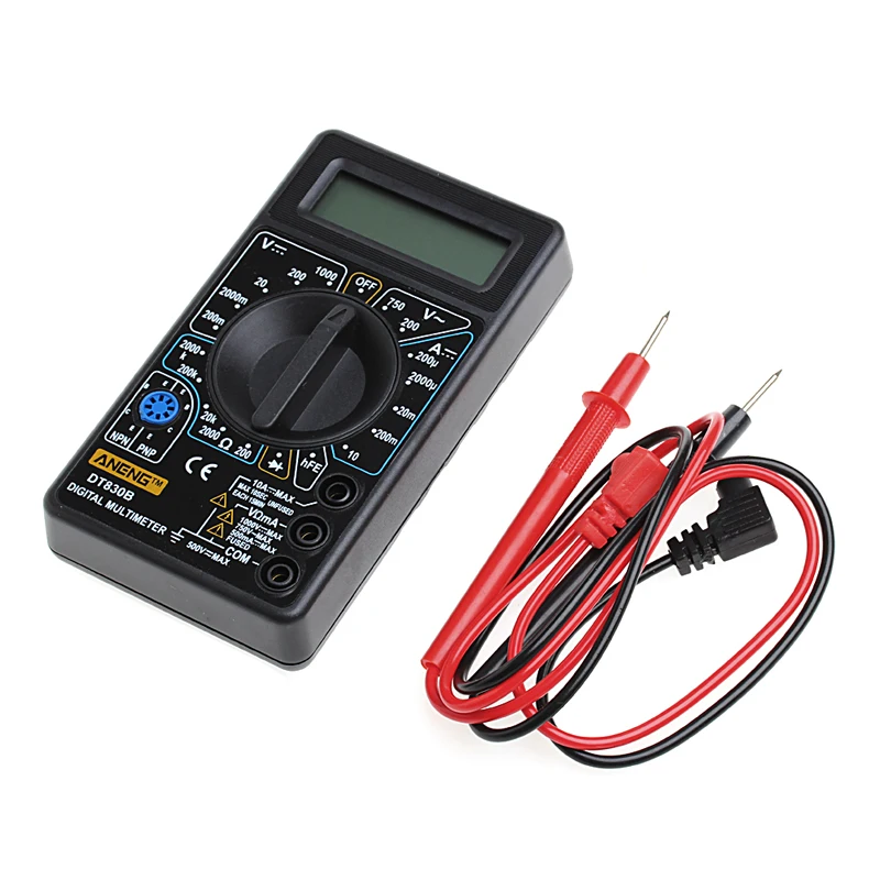 2 Color LCD Digital Multimeter AC/DC 750/1000V Digital Mini Multimeter probe For Voltmeter Ammeter Ohm Tester Meter Gauge