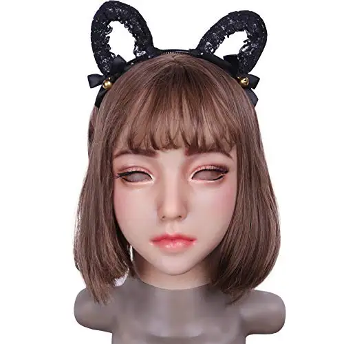 EYUNG new Emily Doll silicone female mask Suitable for crossdresser Pseudo street drag queen shemale cosplay mouth Openable