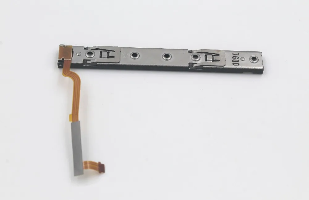 ชิ้นส่วนรีพอตเตอร์ของแท้รางสไลด์ด้านขวาและซ้ายพร้อมสายยืดหยุ่นสำหรับ Nintendo Switch คอนโซล NS