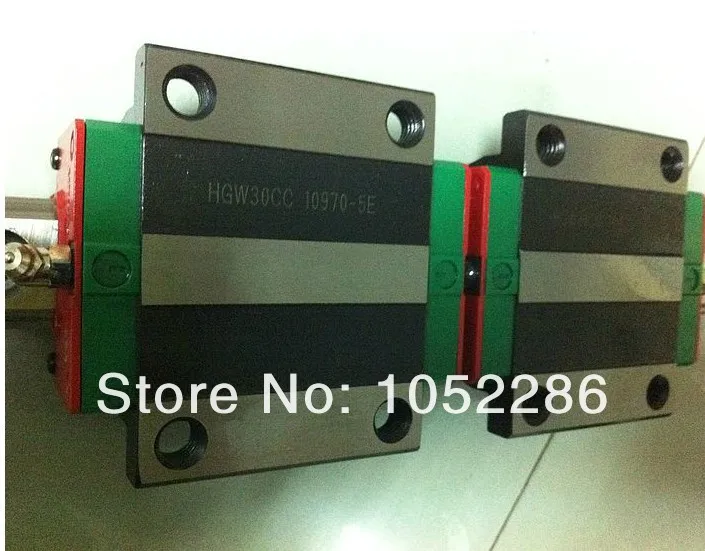 

2pcs 100% original Hiwin rail HGR20 L1100mm+4pcs HGW20CA flanged block for cnc