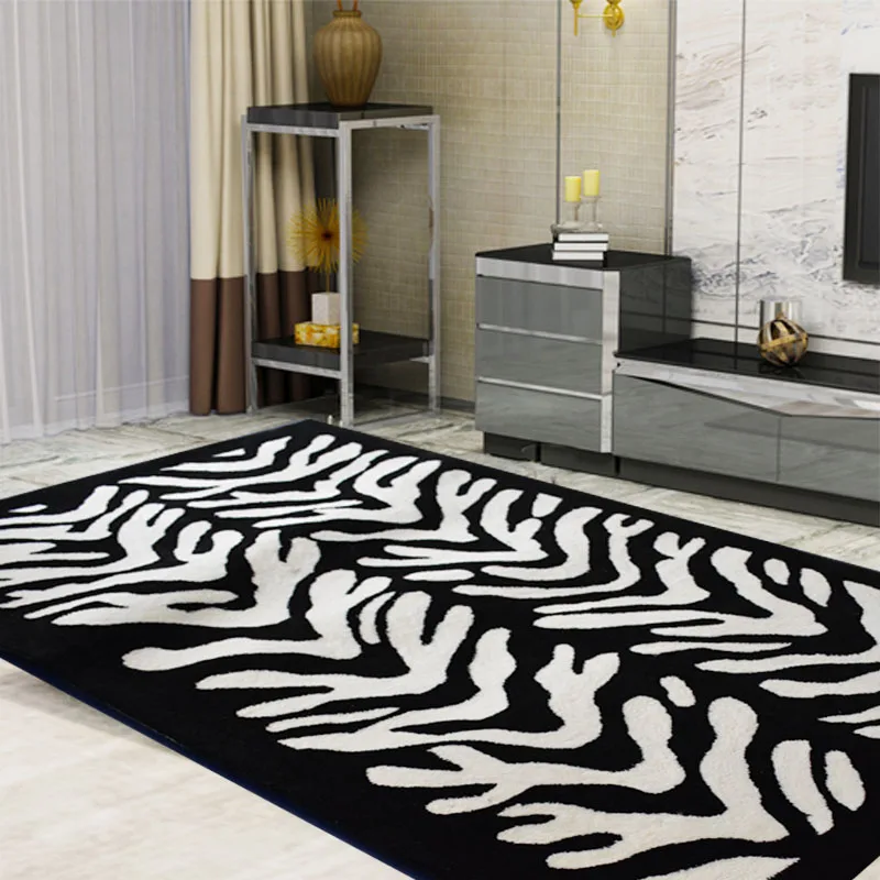 Tiger pattern carpets Black and white 100% Wool Ingredient for Hallway Aisle Corridor Doorway  Mat Rugs Decoration Floor carpets