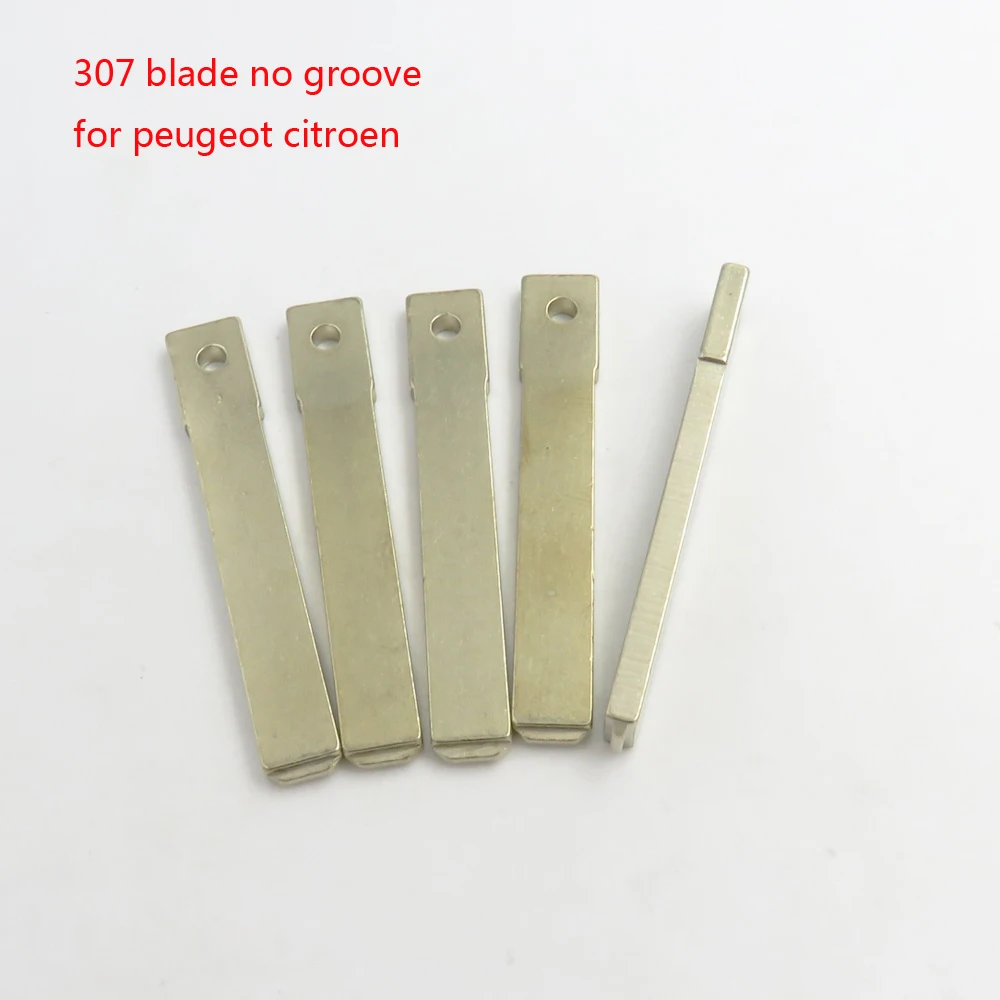 

5pcs/lot blank key 307 key blade no groove on side for peugeot 307 for citroen car key