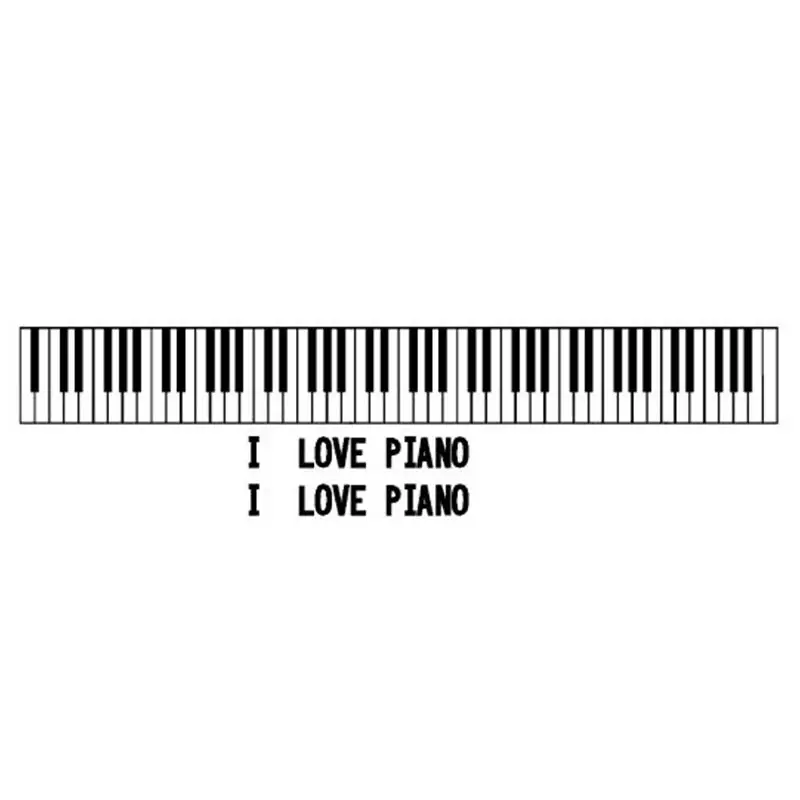 Large Size 88 Key Piano Vinyl Wall Art Decals Standard Piano Keyboard Music Wall Sticker For Kids Room Decoration