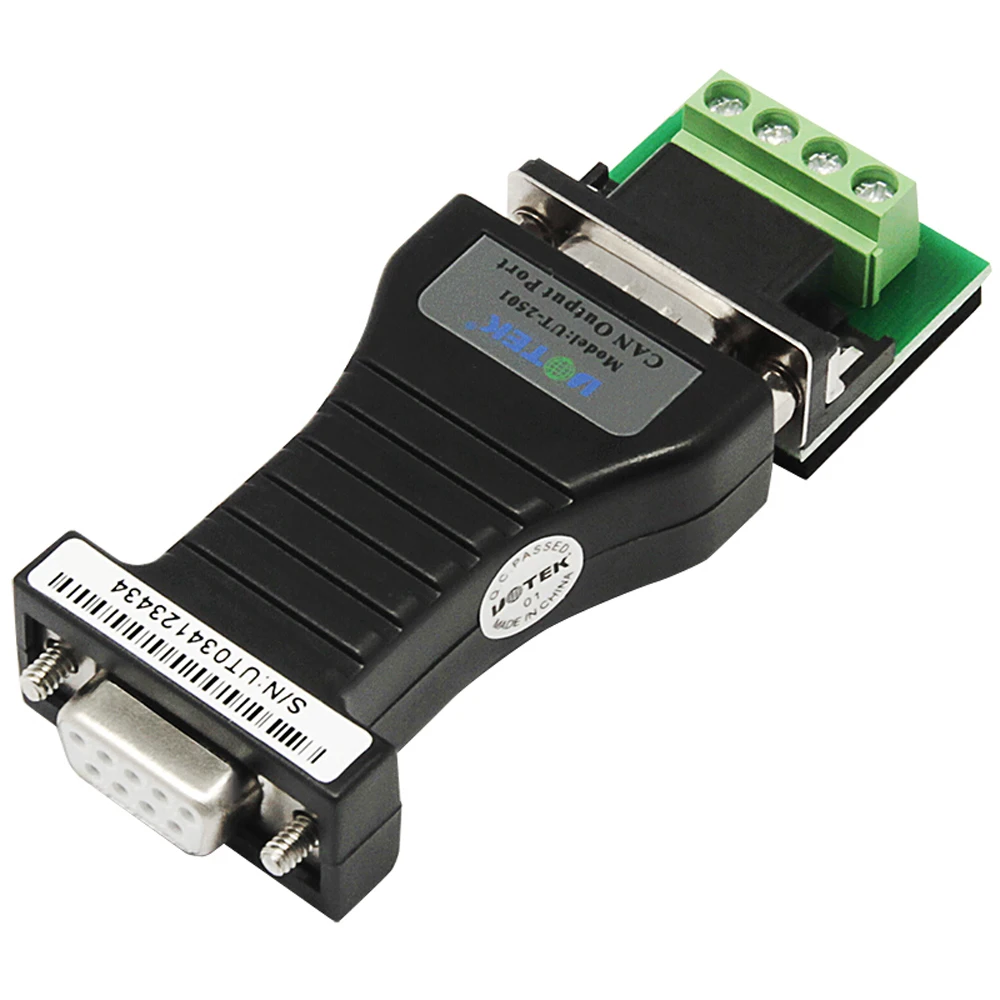 

UTEK UT-2501 serial port 232 to RS232 CANBUS to BUS CAN transparent converter using TVS RS-232 to CANBUS Converter TTL Level