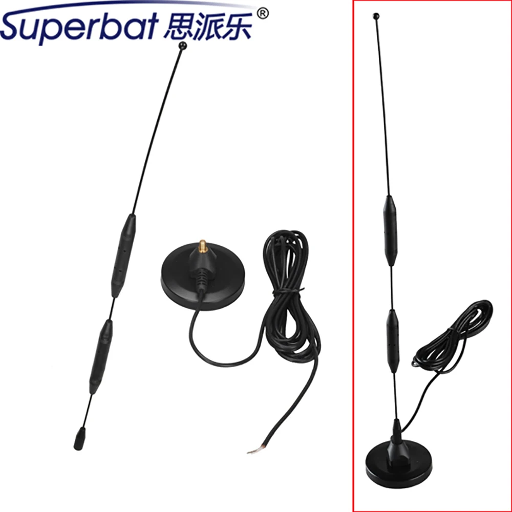 Superbat RP-SMA Male Connector in Stock 11dBi GSM 3G Antenna 824-960/1920-2170MHz Aerial Signal Booster Magnetic Base 60x400mm