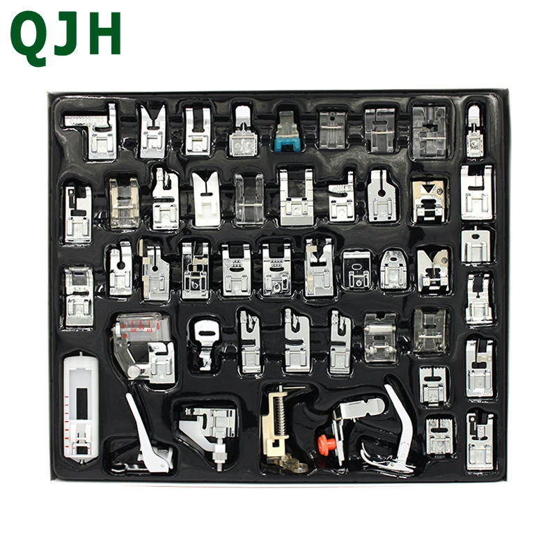 

48pcs Household Sewing Machine Presser Foot set For Brother Singer Stainless Steel Multifunction Sewing machine accessories