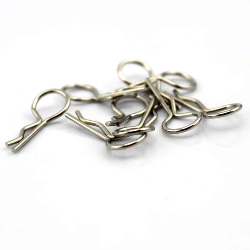 Dropshipping 8pcs Body Clips Pins Stainless Steel For 1/8 1/7 1/5 RC Car Shel body KM ROVAN HSP Truck Buggy Baja Monster truck