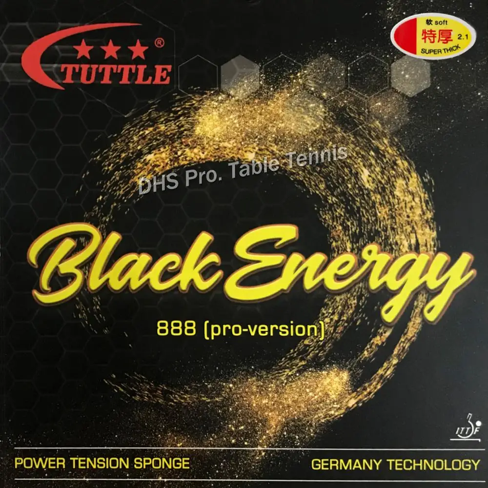 Tuttle Black Energy 888 Germany Cake Sponge 40+ Table Tennis rubber, ping pong rubber Free shipping