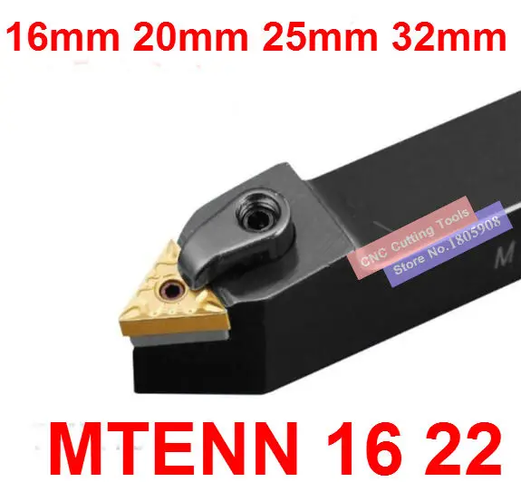 1PCS MTENN1616H16 MTENN2020K16 MTENN2525M16 MTENN2525M22 MTENN3232P16 MTENN3232P22 CNC Turning Tool Holder,Machine Lathe Tools