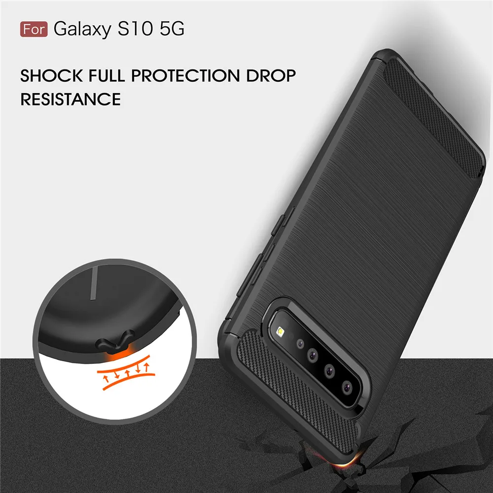 For Samsung Galaxy S10 5G Case 6.7 inch Luxury Full Soft TPU Silicone Cover Shockproof Case For Samsung S10 5G S 10 Phone Cases
