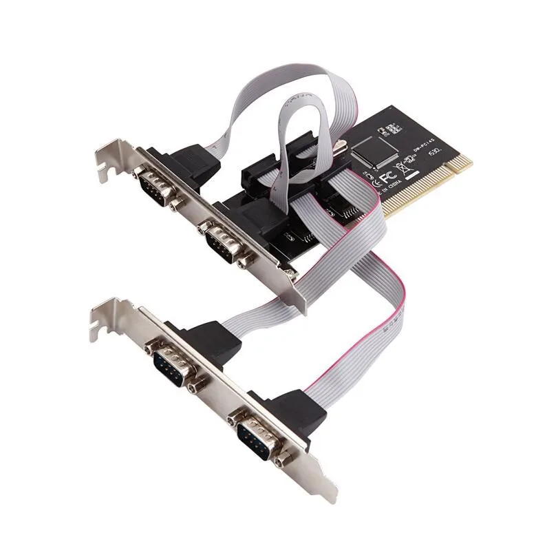 

PCI to serial port COM RS232 db9 4 serial port 9pin desktop PCI expansion adapter