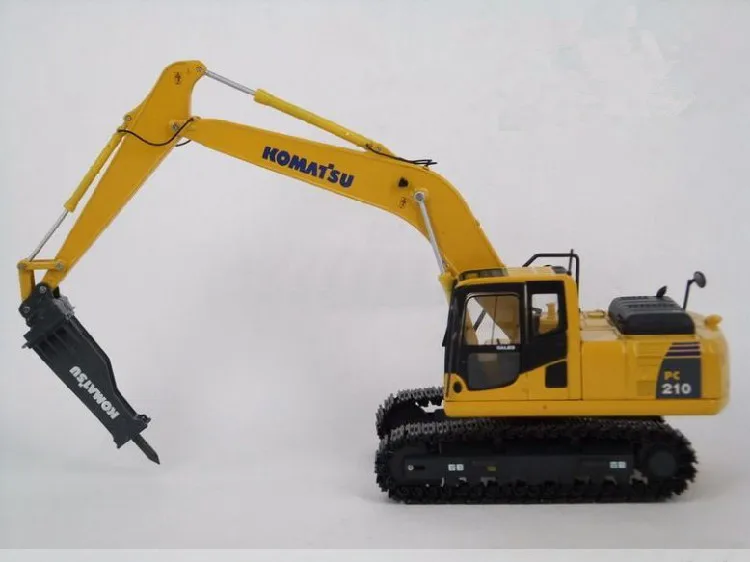 

Collectible Diecast Model 1:50 Scale Komatsu PC210-8 Hydraulic Excavator With Hammer Drill Construction Vehicle Alloy Model Gift