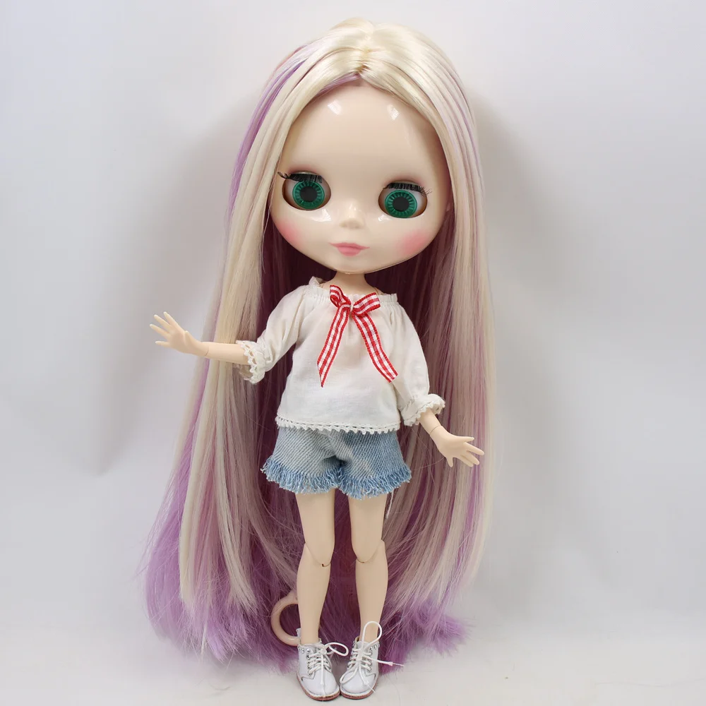 ICY DBS Blyth Doll No.BL6025/2137/6122 blonde mix purple and pink hair white skin 1/6 BJD ob24 anime