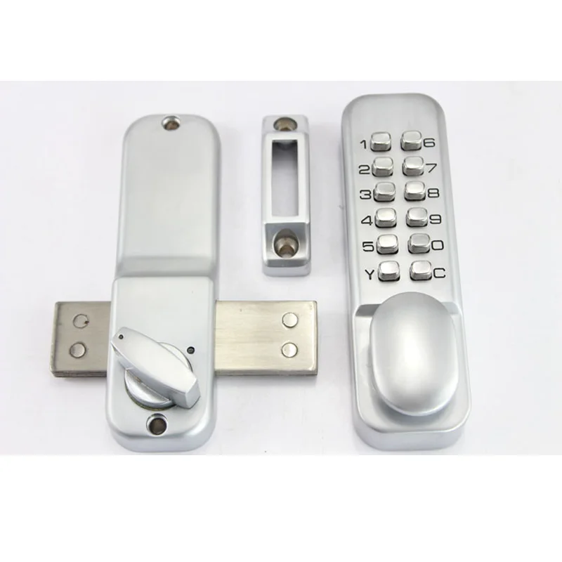 LACHCO Mechanical Code Lock Machinery Keypad Password Door Lock Latch Zinc Alloy Glass Door L18005