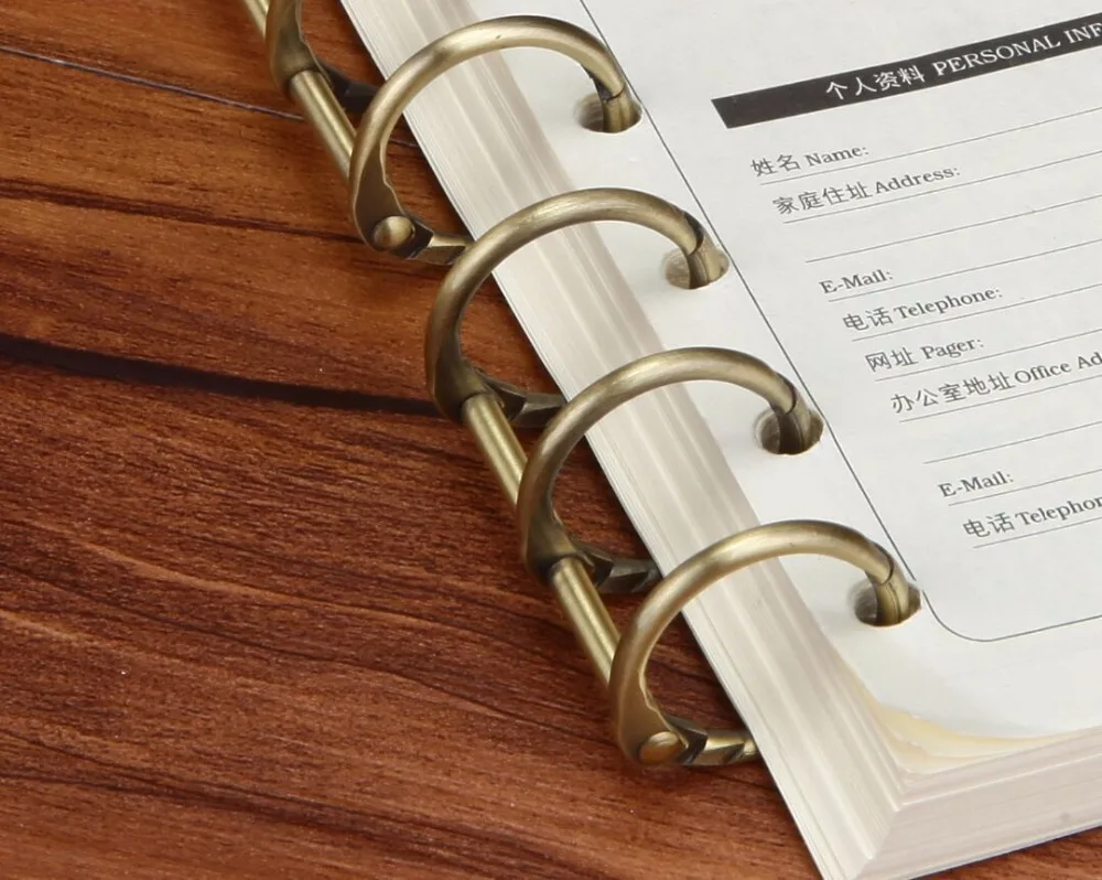 3 Hole Ringen, Paper Collection Clips, Metalen Paperclip. Diy Notebook Metalen Clips Goud Zilver Brons