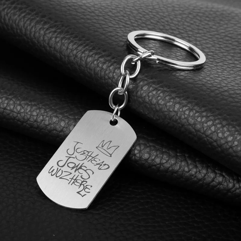 dongsheng TV Riverdale Keychain South side serpents Chock\'lit Shoppe Jughead Jones Metal Pendants Keyring Women Men Jewelry -50