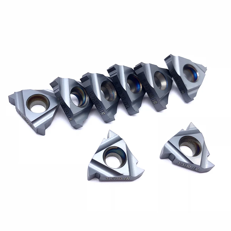 10 pieces 16ER 16IR 0.5ISO 0.75ISO 1.0ISO 1.25ISO 1.50ISO 1.75ISO 2.0ISO BMA threaded insert CNC carbide thread turning tool