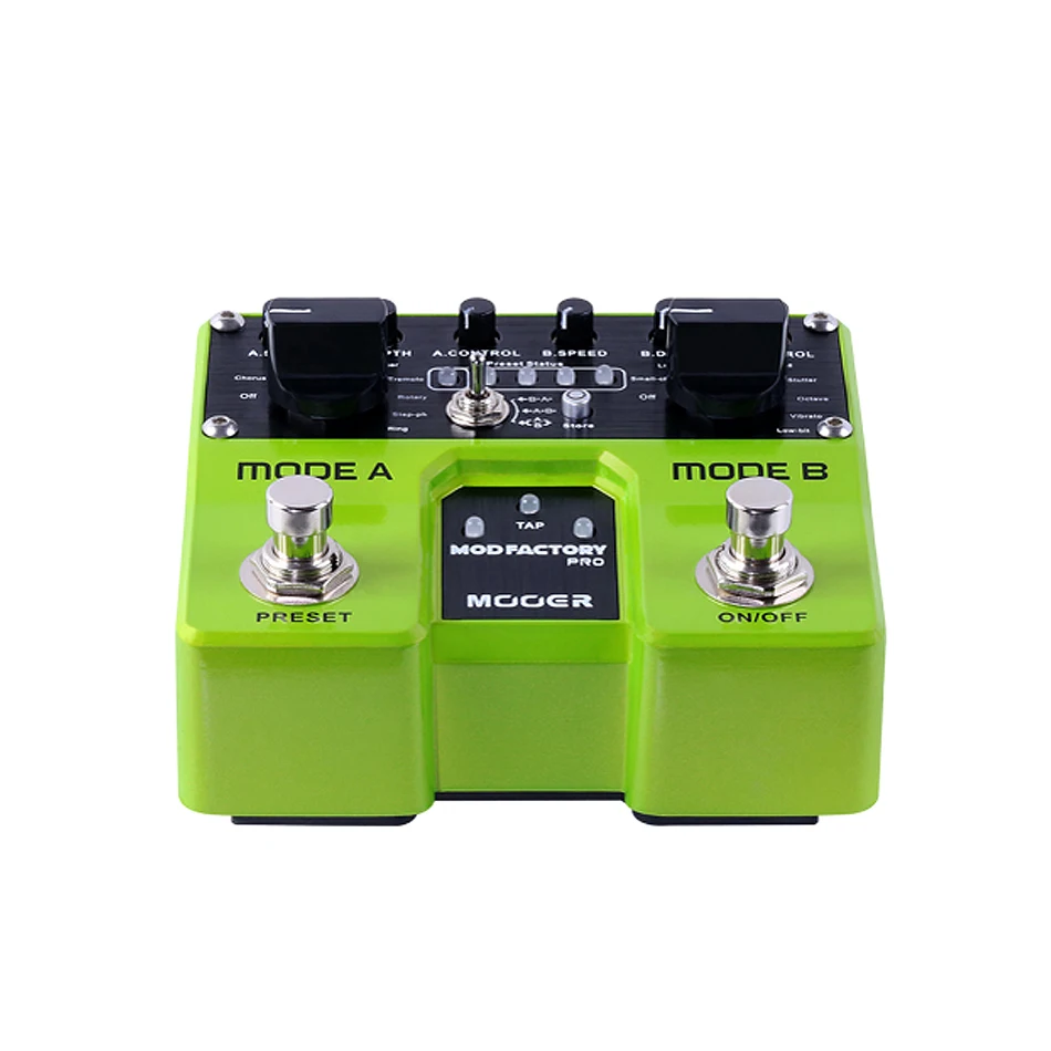 Mooer Mod Factory Pro 2 Independent processing modules containing a total of 16 modulation effects guitar pedal