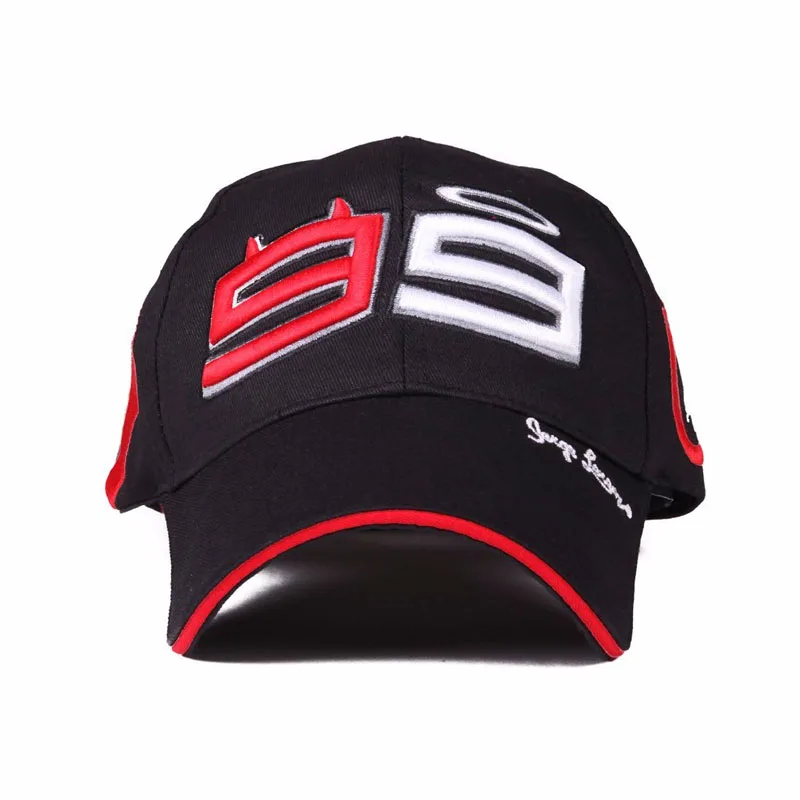 Moto Gp 99 Jorge Lorenzo Hats For Men Racing Cap Cotton Brand Motorcycle Racing Baseball Caps Car Sun Snapback Black Hats