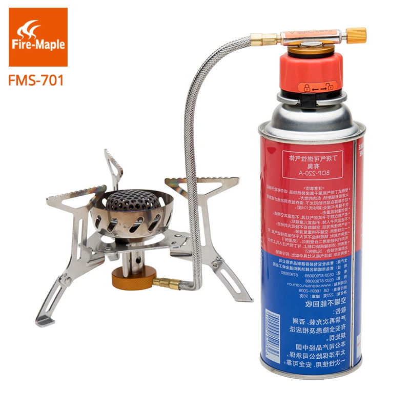 Adaptador de Gas de arce fuego para acampar, cabezal de estufa al aire libre, FMS-701, Conector de butano de plástico, adaptador de quemadores de