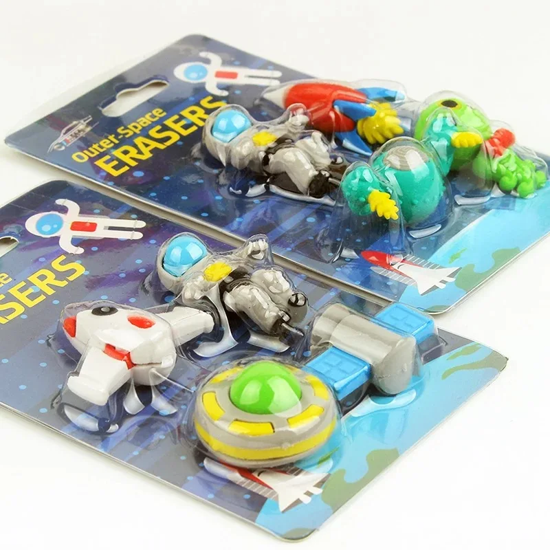 Raum Radiergummi Neuheit Mini Rakete Astronaut Gummi Radiergummi für Kinder als Schule Preis – Detail 5